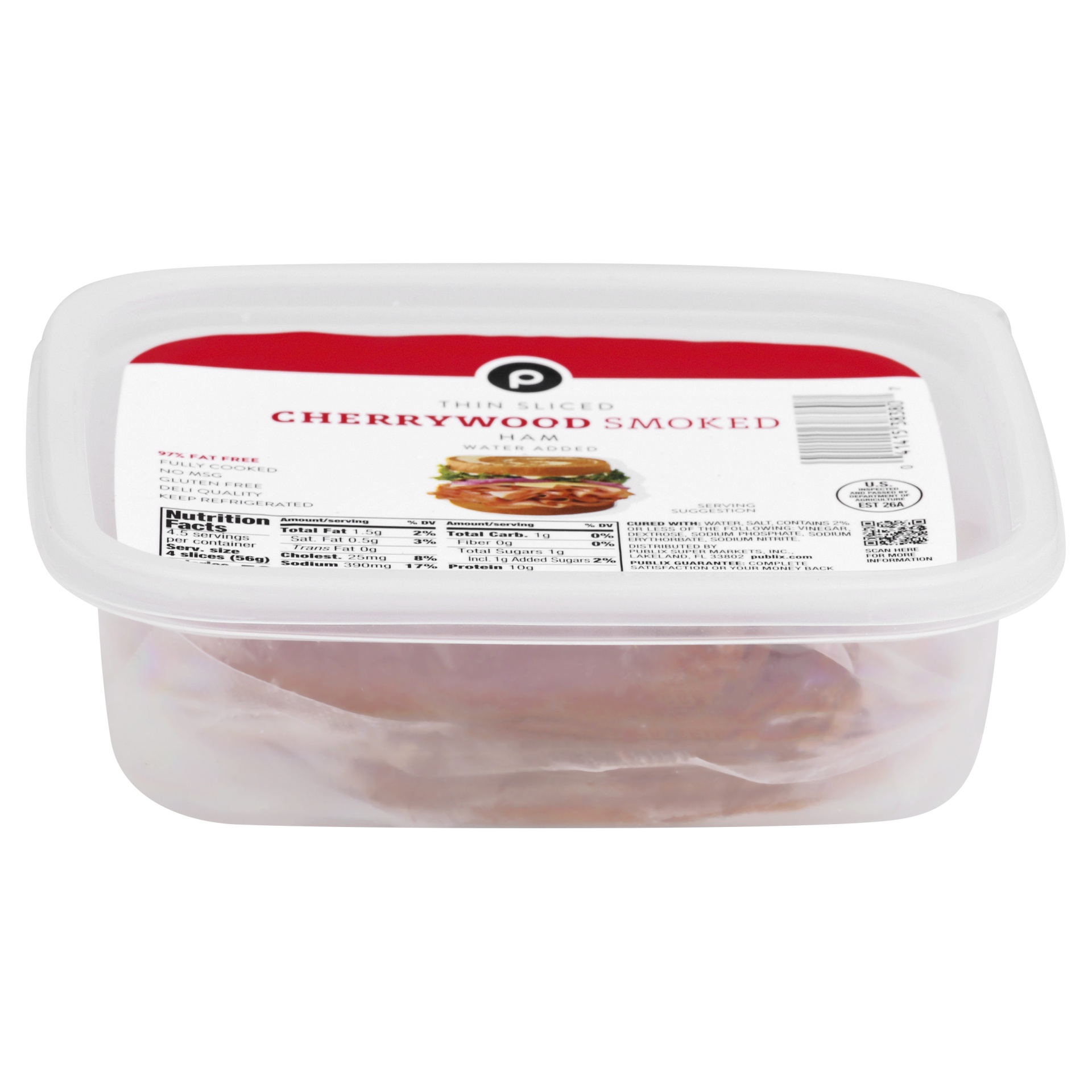 Publix Thin Sliced Cherrywood Smoked Ham 9 oz Shipt