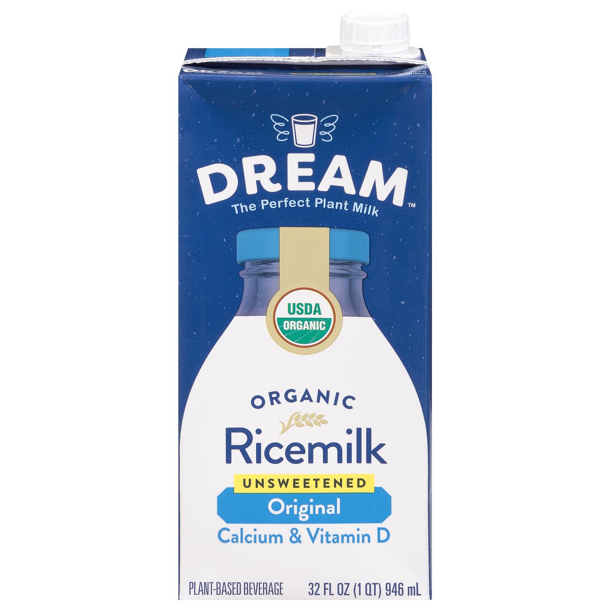 slide 1 of 9, Dream Organic Unsweetened Original Ricemilk 32 fl oz, 32 fl oz