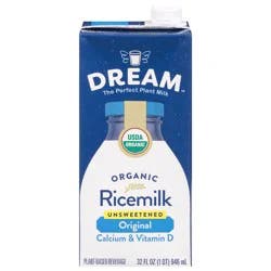 Dream Organic Unsweetened Original Ricemilk - 32 fl oz