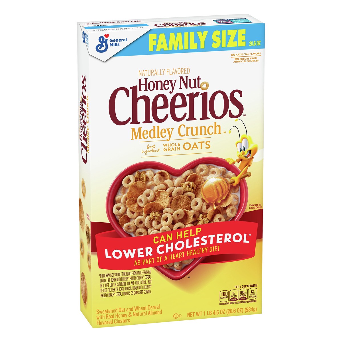 slide 11 of 11, General Mills Honey Nut Cheerios Medley Crunch Cereal, Family Size, 20.6 oz