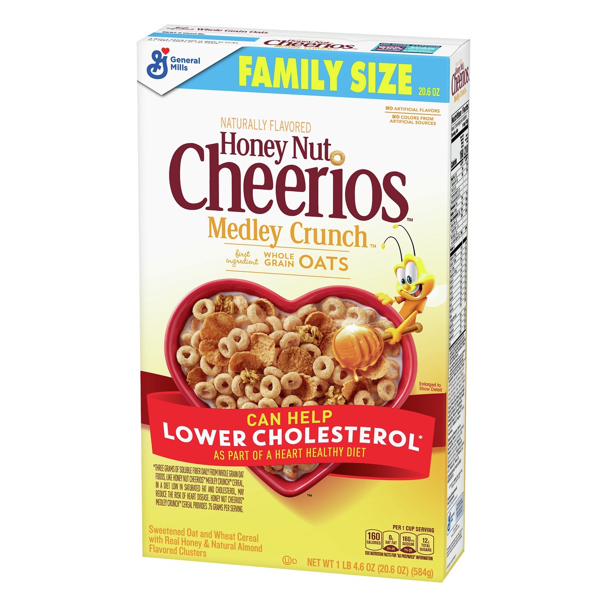 slide 7 of 11, General Mills Honey Nut Cheerios Medley Crunch Cereal, Family Size, 20.6 oz