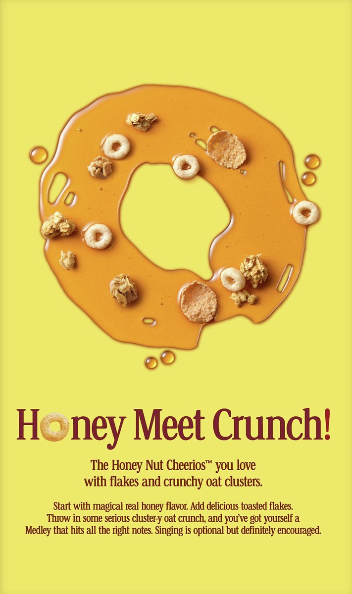 slide 3 of 11, General Mills Honey Nut Cheerios Medley Crunch Cereal, Family Size, 20.6 oz