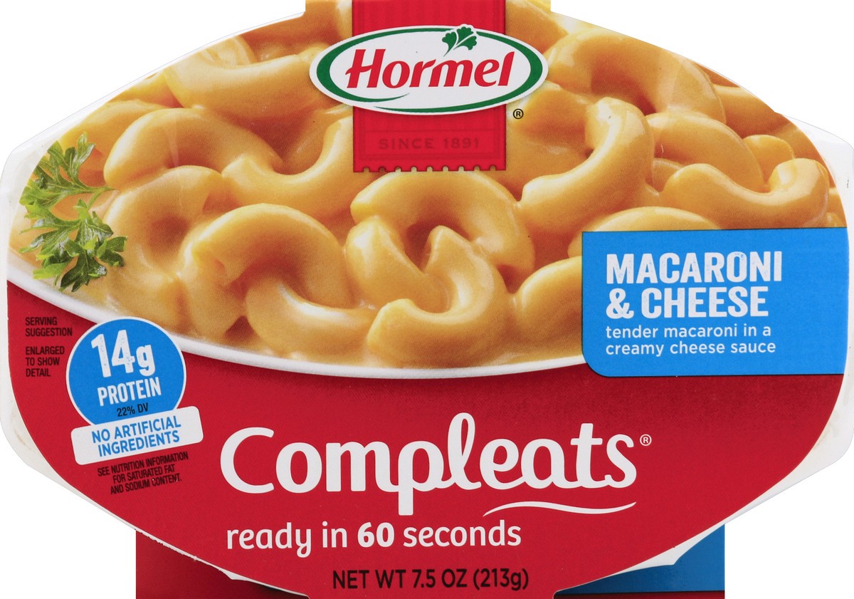 slide 6 of 7, Hormel COMPLEATS Macaroni & Cheese, 7.5 oz