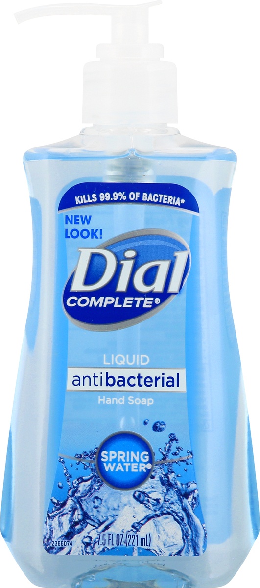 slide 8 of 10, Dial Antibacterial Hand Soap - Spring Water, 7.5 fl oz