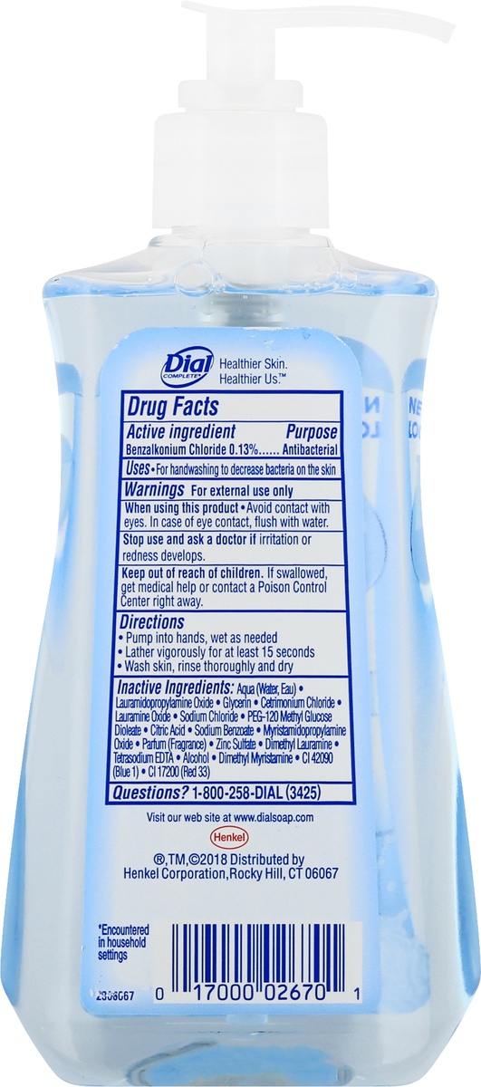 slide 9 of 10, Dial Antibacterial Hand Soap - Spring Water, 7.5 fl oz