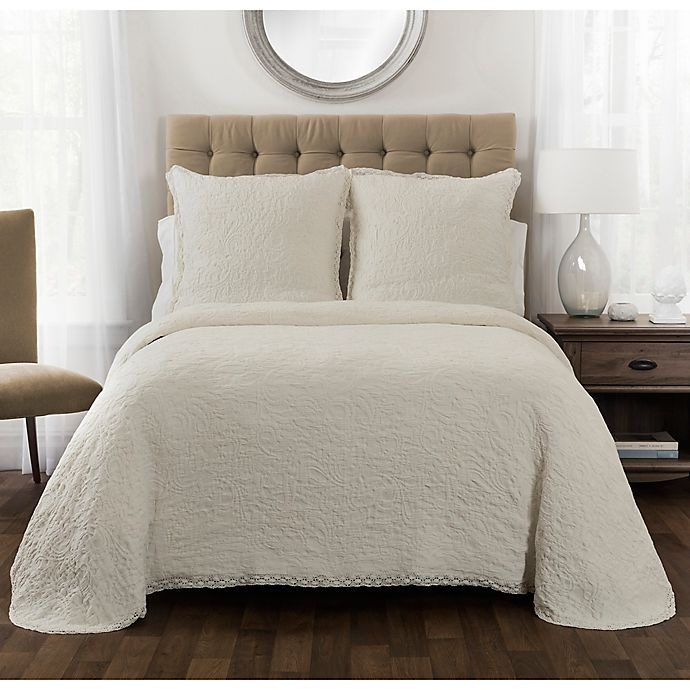 slide 2 of 2, Bridge Street Sierra Full/Queen Coverlet - Ivory, 1 ct