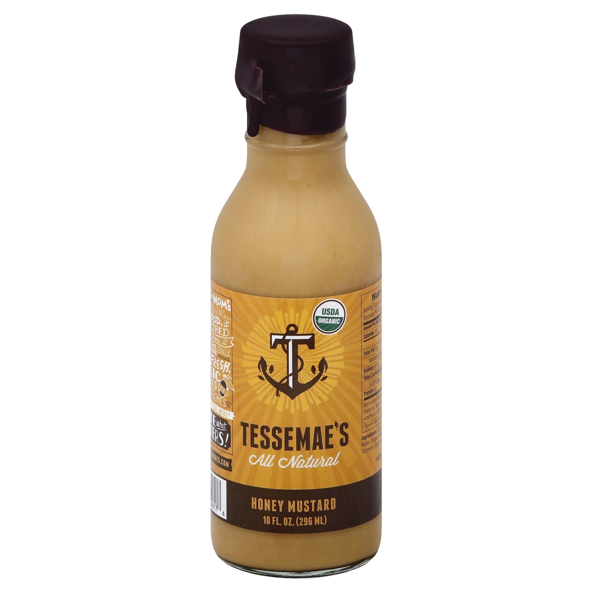 slide 1 of 1, Tessemae's Honey Mustard Dressing, 10 oz