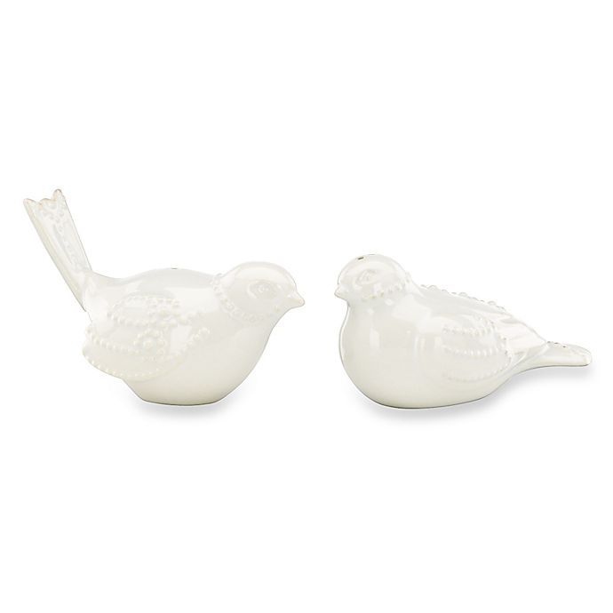 slide 1 of 4, Lenox French Perle Bird Salt and Pepper Shakers - White, 1 ct