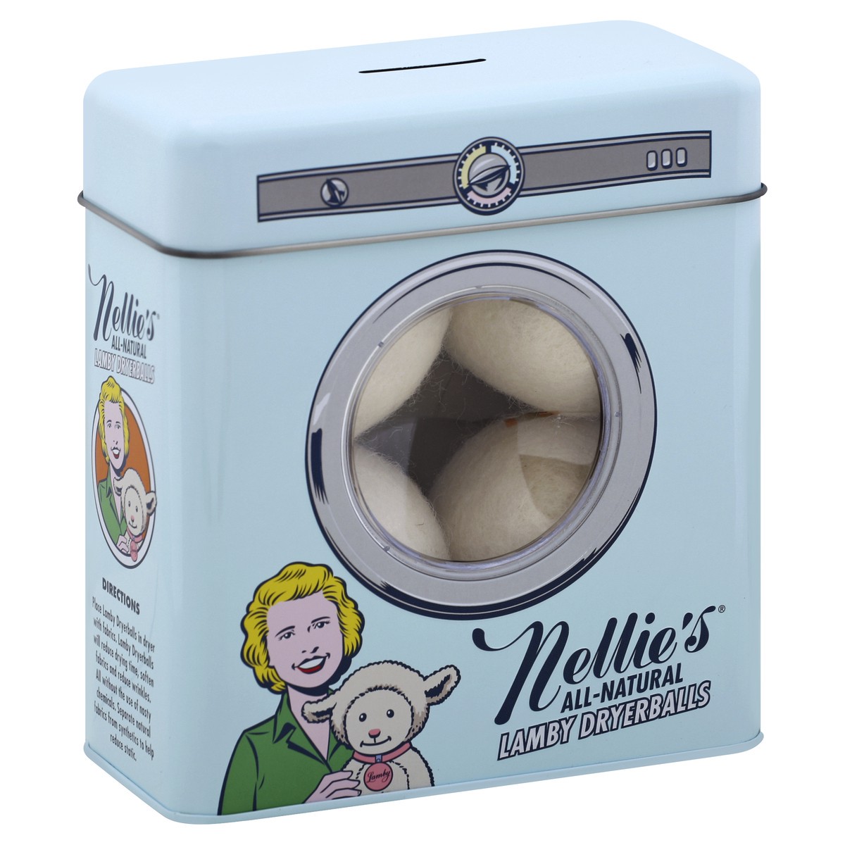 slide 5 of 5, Nellie's All-Natural Lamby Wool Dryerballs, 4 ct