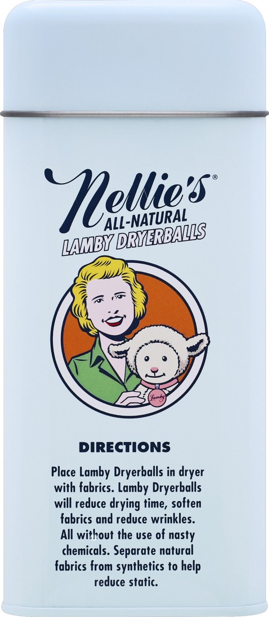slide 4 of 5, Nellie's All-Natural Lamby Wool Dryerballs, 4 ct