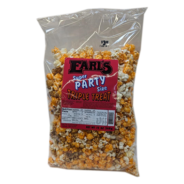 slide 1 of 1, Earl's Triple Treat Popcorn Party Size, 13 oz
