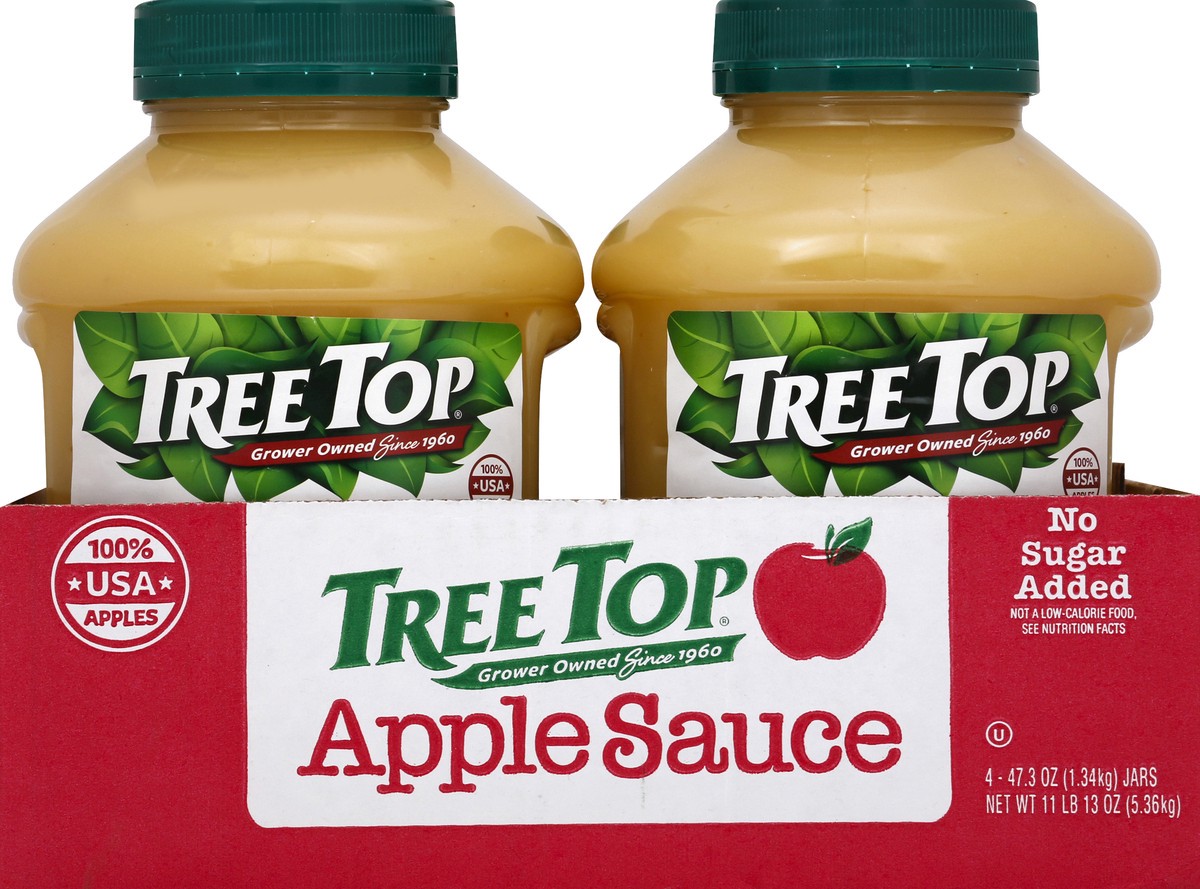 slide 1 of 1, Tree Top Apple Sauce 4 ea, 4 ct