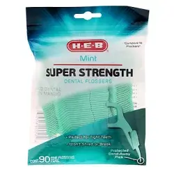 H-E-B Super Strength Refreshing Mint Dental Flossers