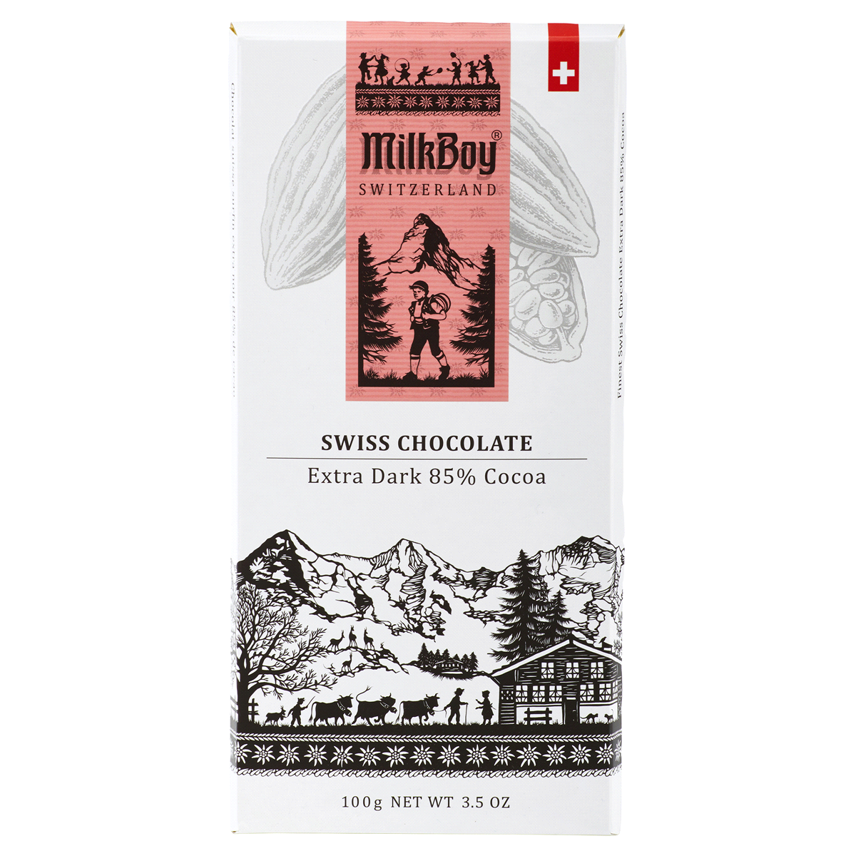 slide 1 of 2, MilkBoy Swiss White Chocolate With Bourbon Vanilla, 3.5 oz