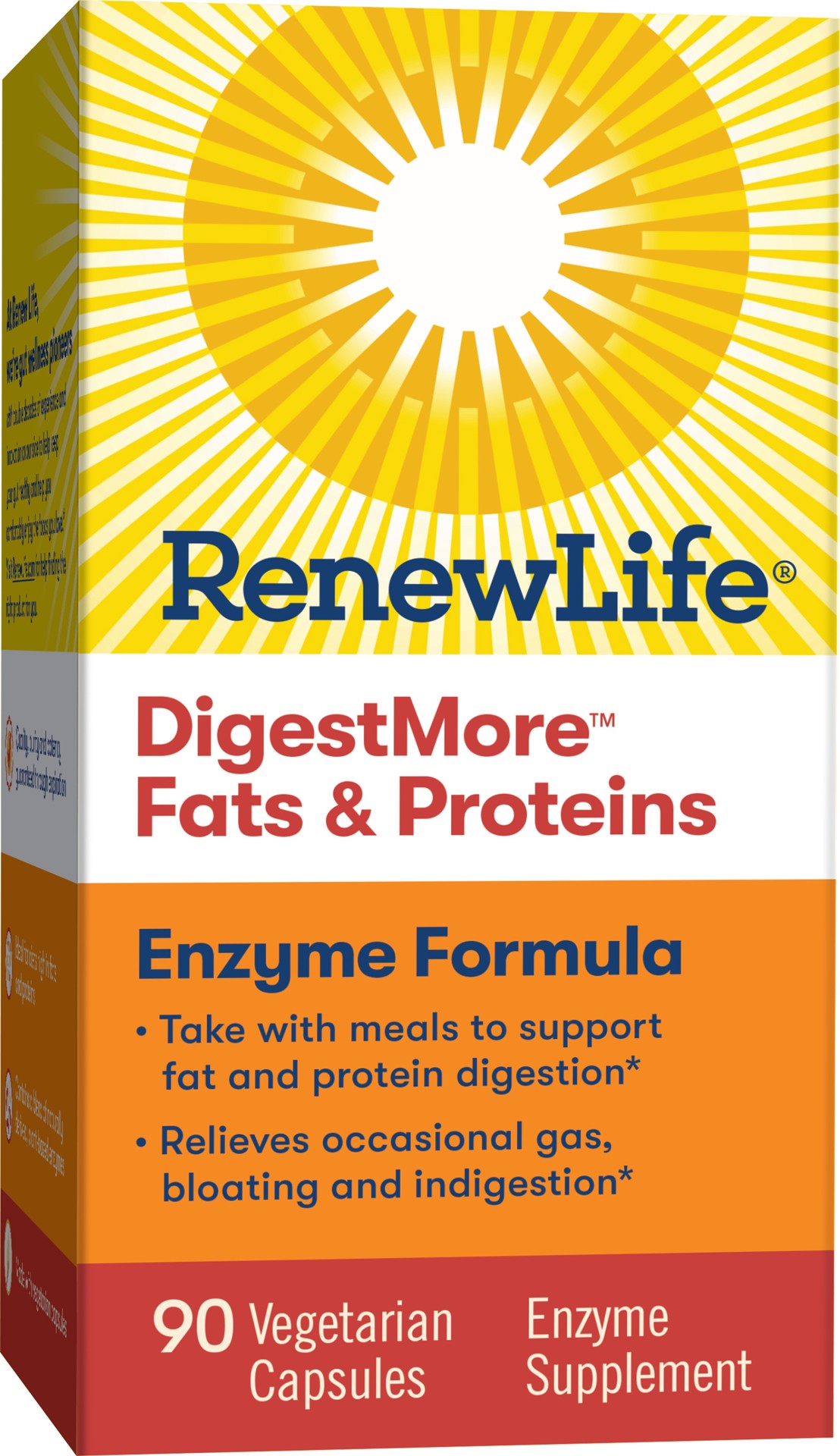 slide 2 of 5, Renew Life Vegetarian Capsules DigestMore Fats & Proteins Enzyme Formula 90 ea, 90 ct