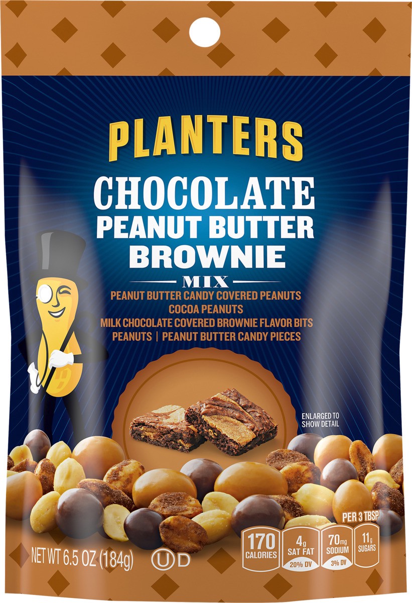 slide 6 of 7, Planters Chocolate Peanut Butter Brownie Mix, 6.5 oz