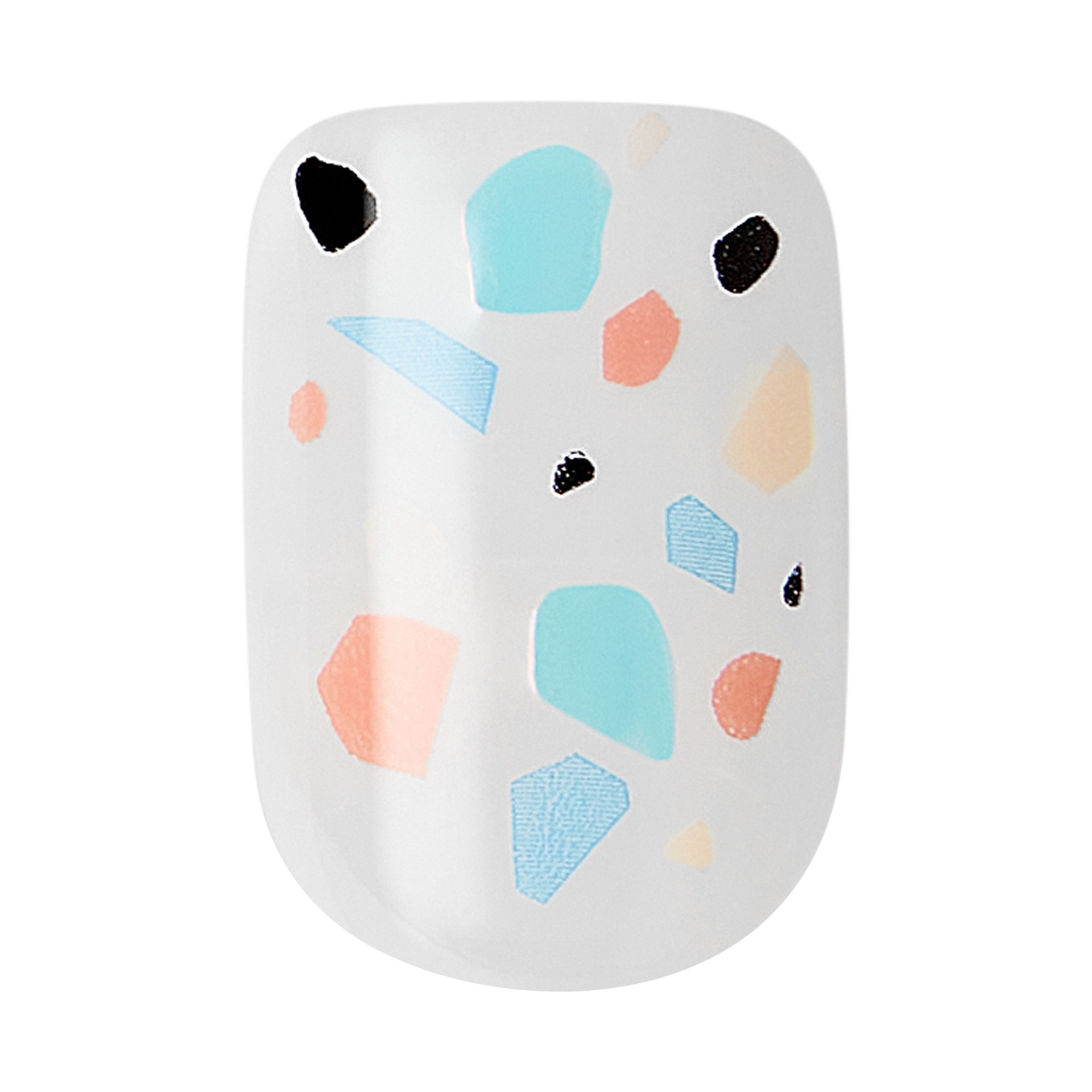 slide 2 of 5, imPRESS Press-On Manicure Spring Collection Short Square Fake Nails, Blue, 30 Pieces, 1 ct