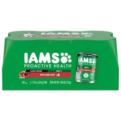 IAMS Adult 1+ Ground Classic with Lamb & Rice Dog Food 6 - 13.0 oz Cans