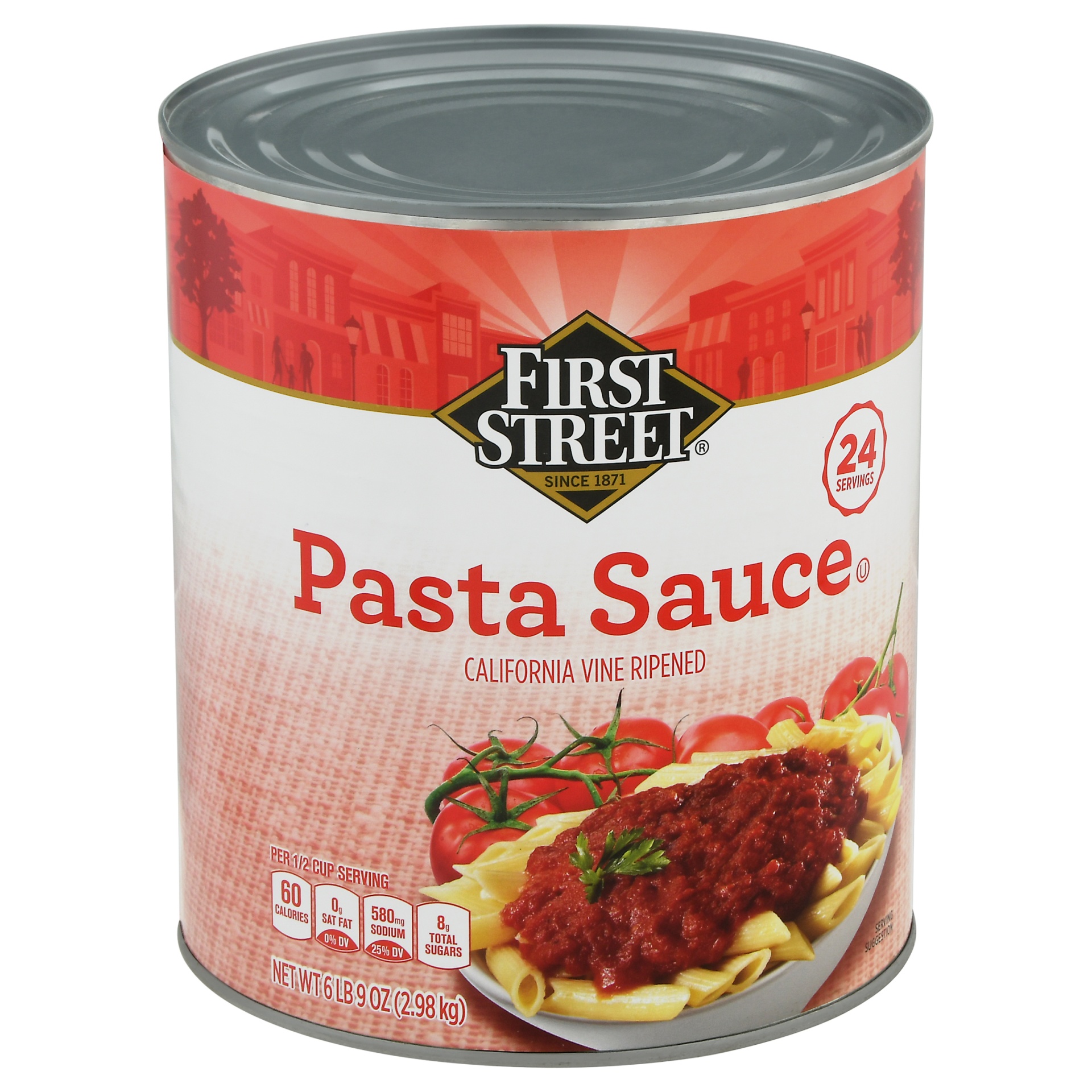 slide 1 of 1, First Street Fancy Pasta Sauce, 105 oz