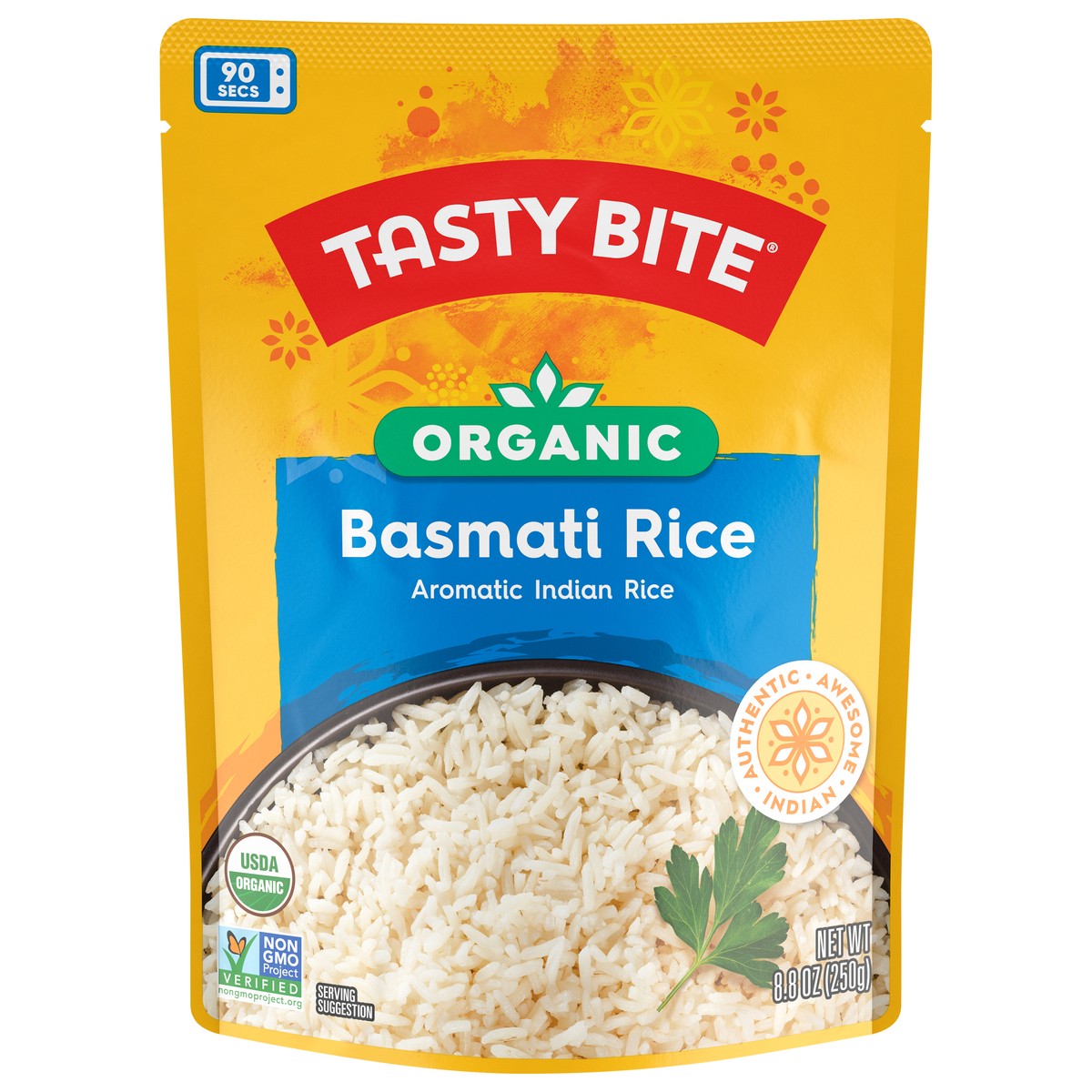 slide 1 of 1, Tasty Bite Organic Basmati Rice, 8.8 oz