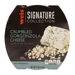 Weis Signature Collection Crumbled Gorgonzola Cheese