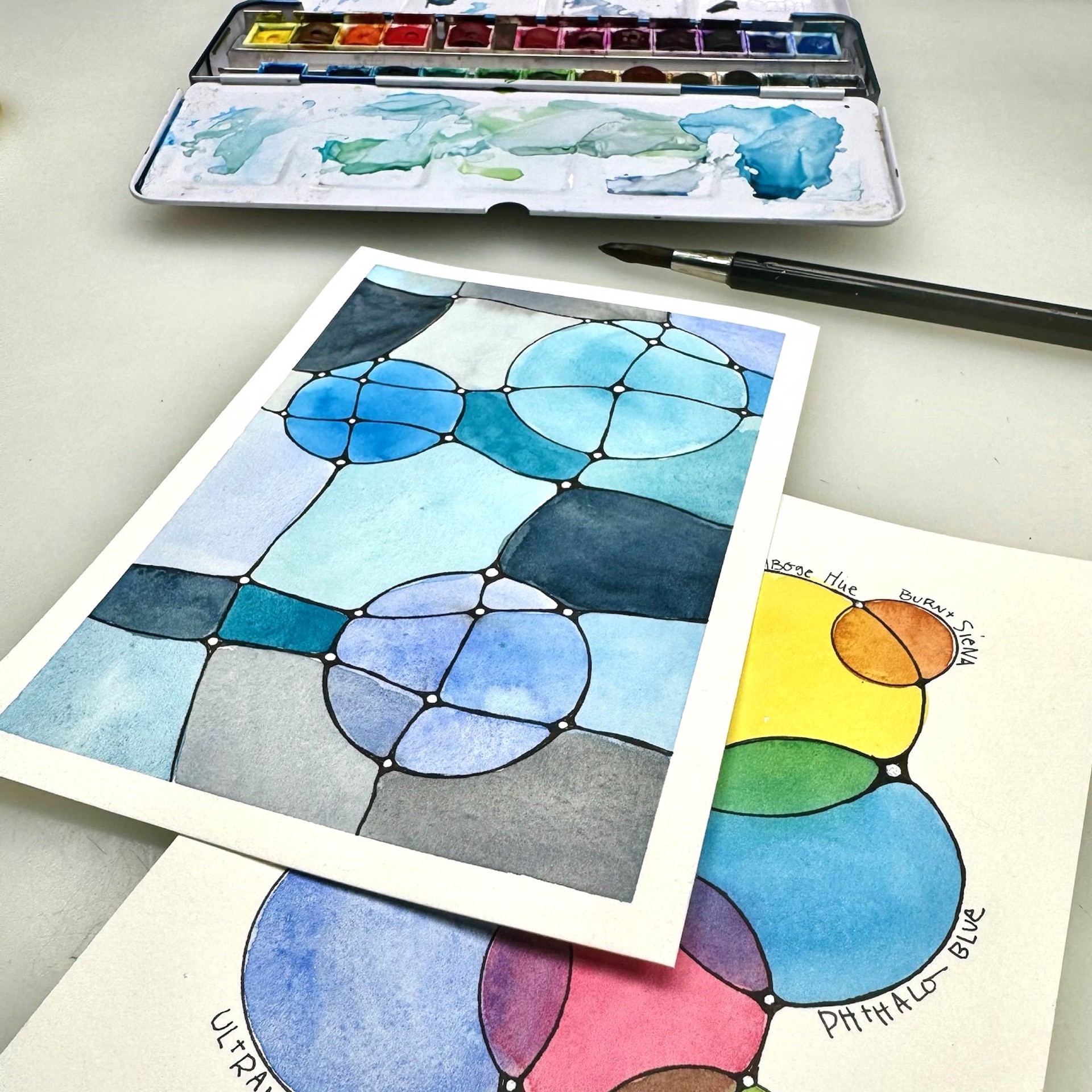 slide 7 of 7, Yasutomo Niji Artist Watercolors Studio Set, includes 24 assorted colors