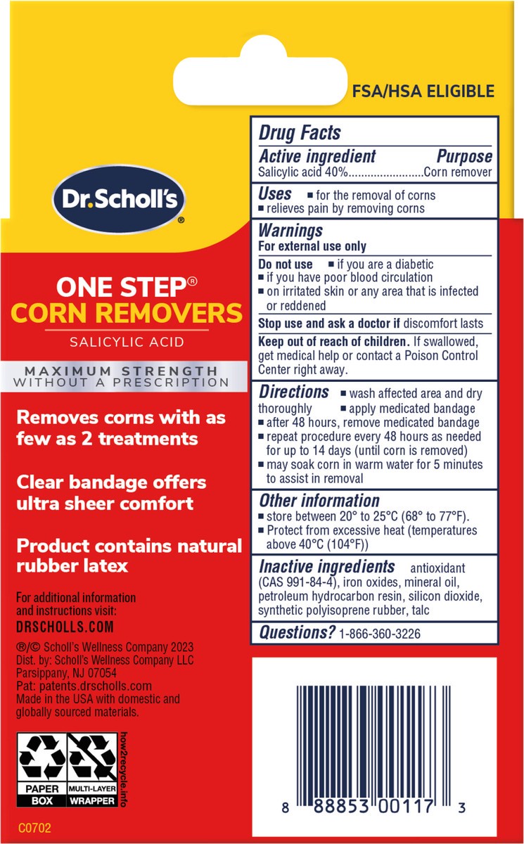 slide 5 of 9, Dr. Scholl's Corn Remover, 6 ct