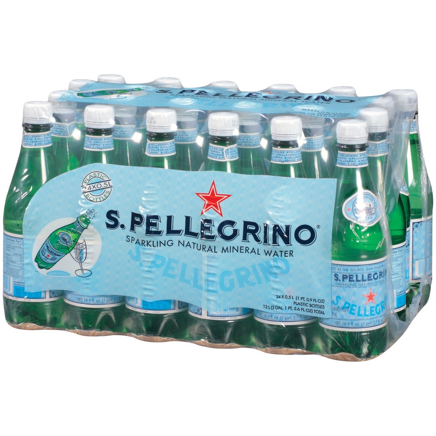 slide 2 of 3, S.Pellegrino Sparkling Natural Mineral Water, Plastic Bottles, 24 Count, 405.6 oz