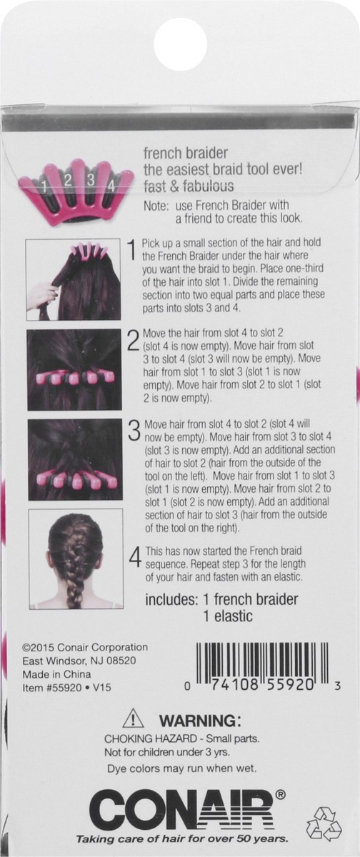 slide 3 of 9, Conair French Braider 2 ea, 2 ct