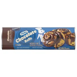 Pillsbury Flaky Chocolate Rolls with Icing, Refrigerated Canned Pastry Dough, 8 Ct, 13.9 oz