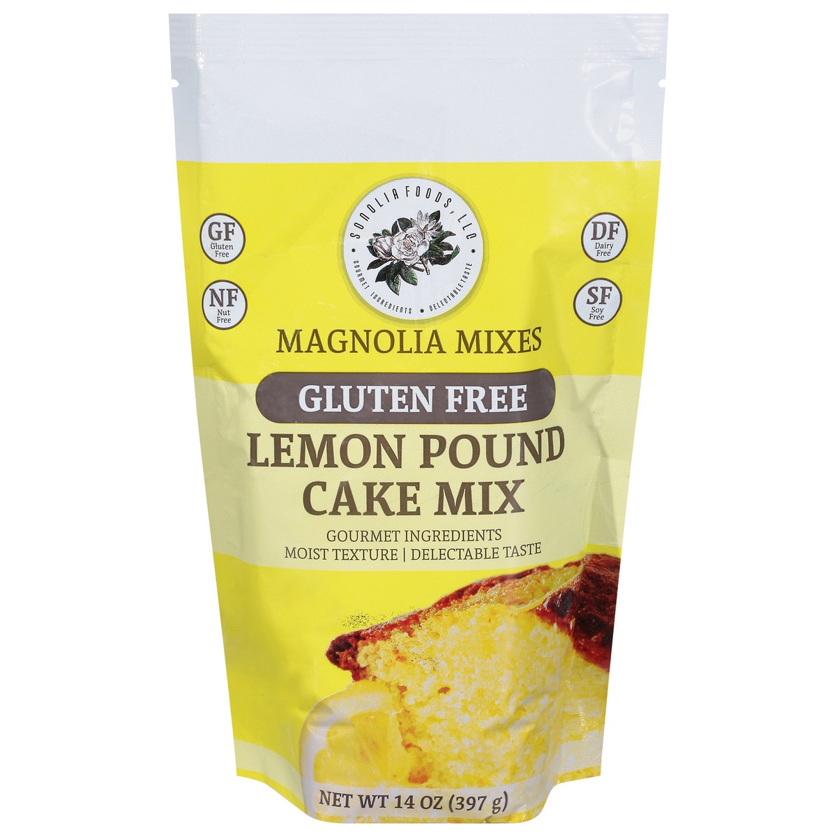 slide 1 of 9, Magnolia Mixes Gluten Free Lemon Pound Cake Mix 14 oz, 14 oz