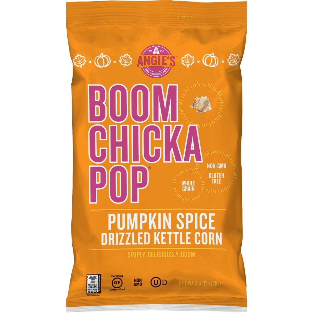 slide 1 of 1, BOOMCHICKAPOP Pumpkin Spice Holidrizzle Kettle Corn, 4.5 oz