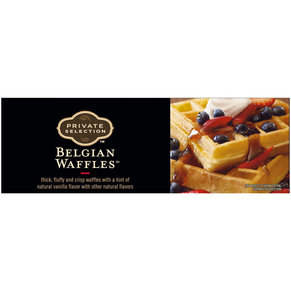 slide 4 of 5, Private Selection Belgian Waffles, 6 ct; 13.8 oz