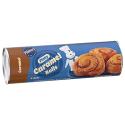 Pillsbury Flaky Caramel Rolls, Refrigerated Canned Pastry Dough, 8 Ct, 13.9 oz