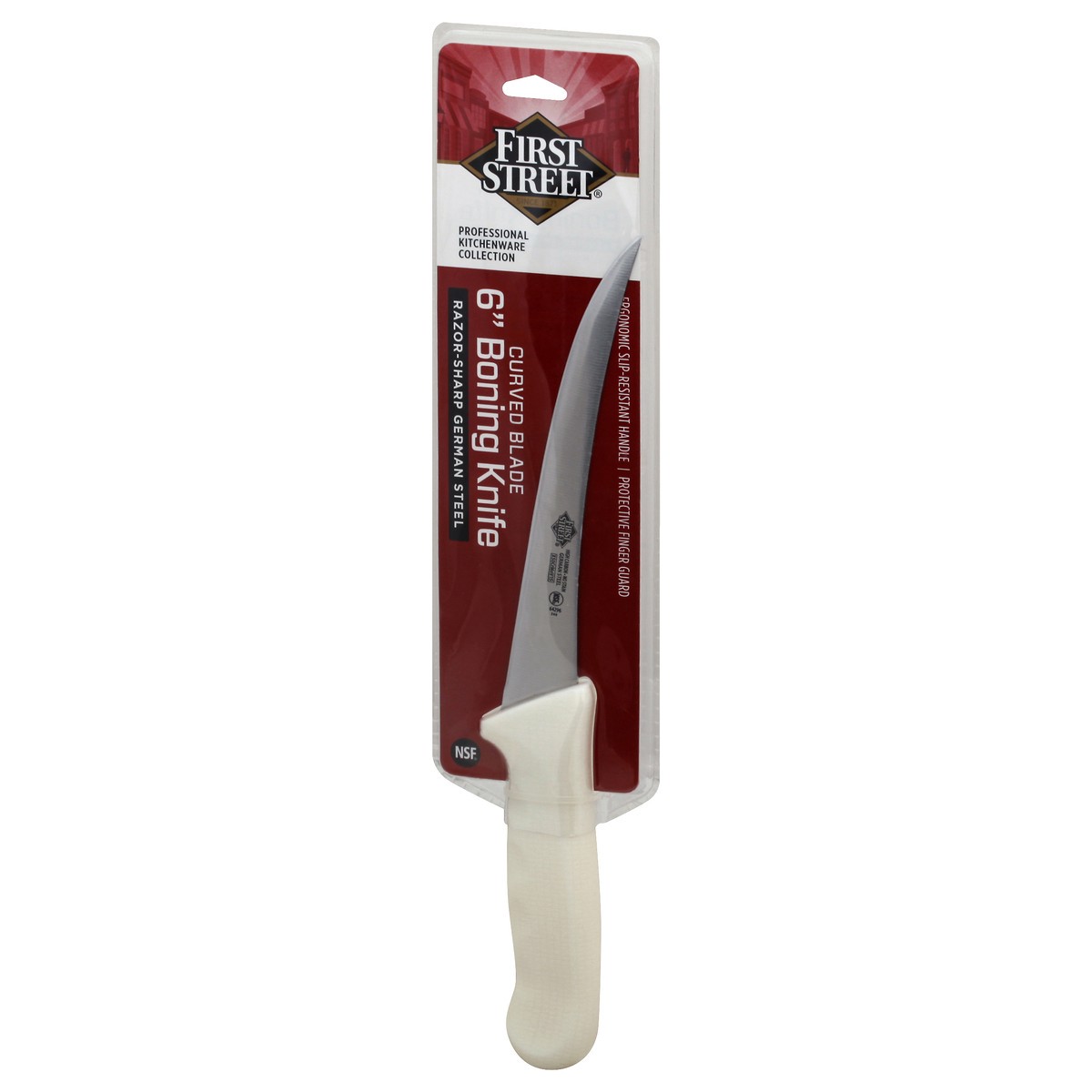 slide 3 of 8, First Street Boning Knife Curved Blade, 1 ct