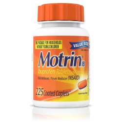 Motrin Ibuprofen Pain Reliever & Fever Reducer Coated Caplets