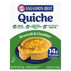 Eggland's Best Broccoli Cheddar Quiche 1 Each