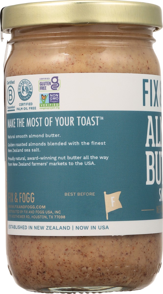 slide 4 of 9, Fix & Fogg Smooth Almond Butter 10 oz, 10 oz