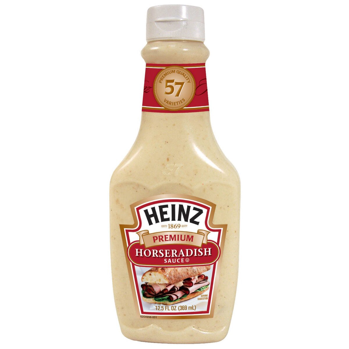 slide 1 of 2, Heinz Premium Horseradish Sauce, 12.5 fl oz