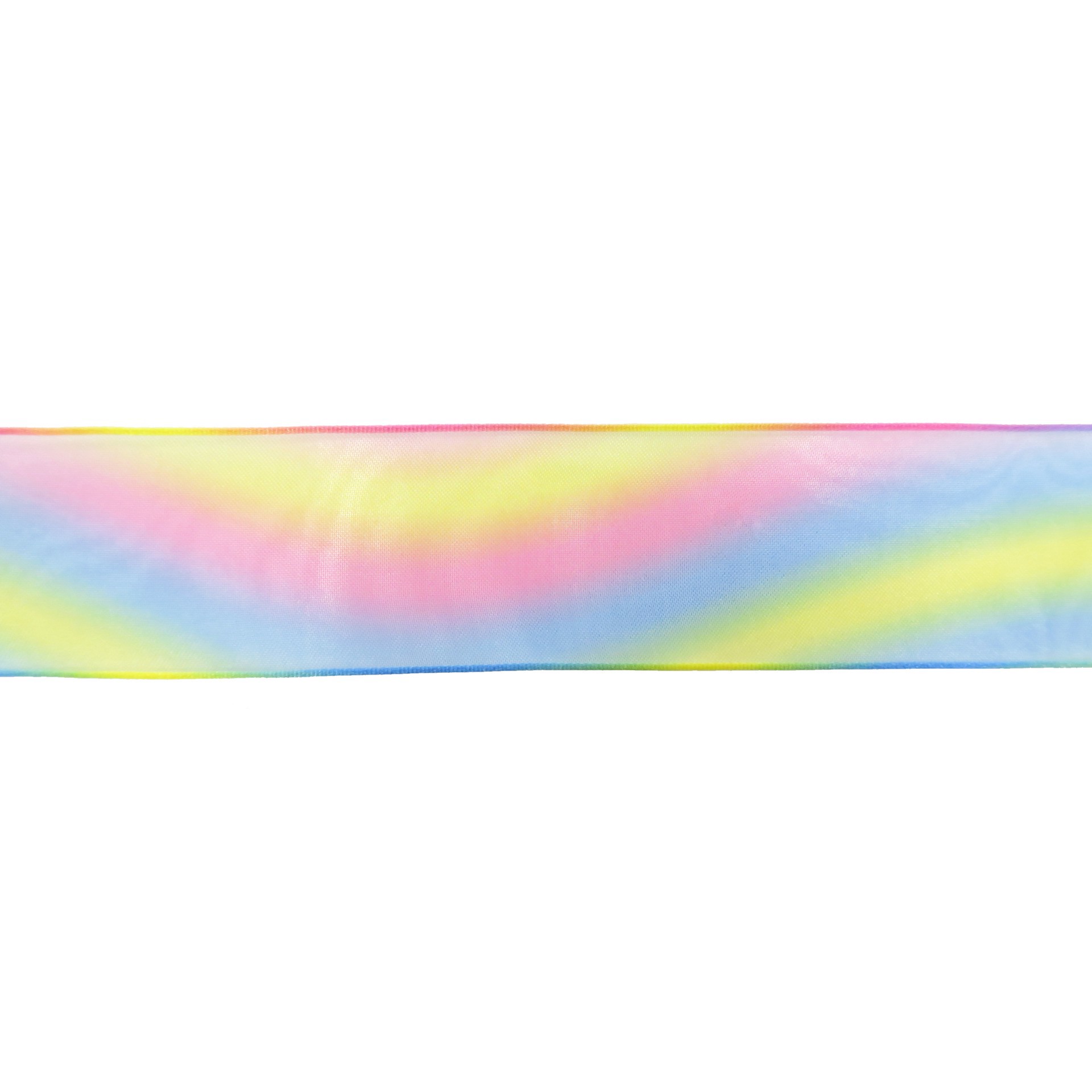 slide 4 of 4, 1.5" X 3yd. Rainbow Wired Sheer Ribbon By Celebrate It Classic, 1.5 in x 3 yd