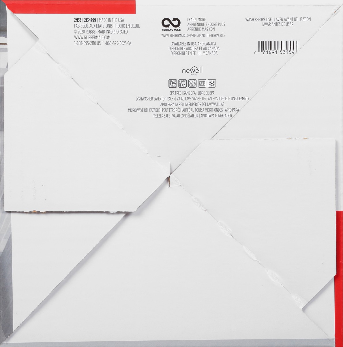 slide 4 of 8, Rubbermaid Vented Containers Efl 12Pc, 12 ct