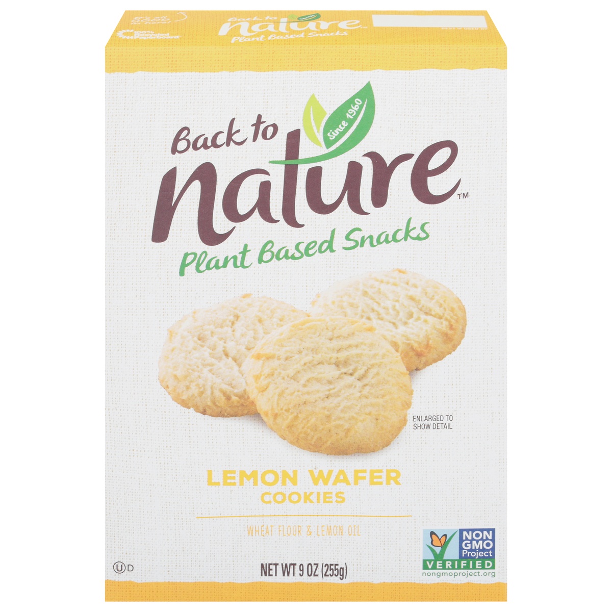 slide 1 of 1, Back to Nature Lemon Wafer Cookies 9 oz, 9 oz