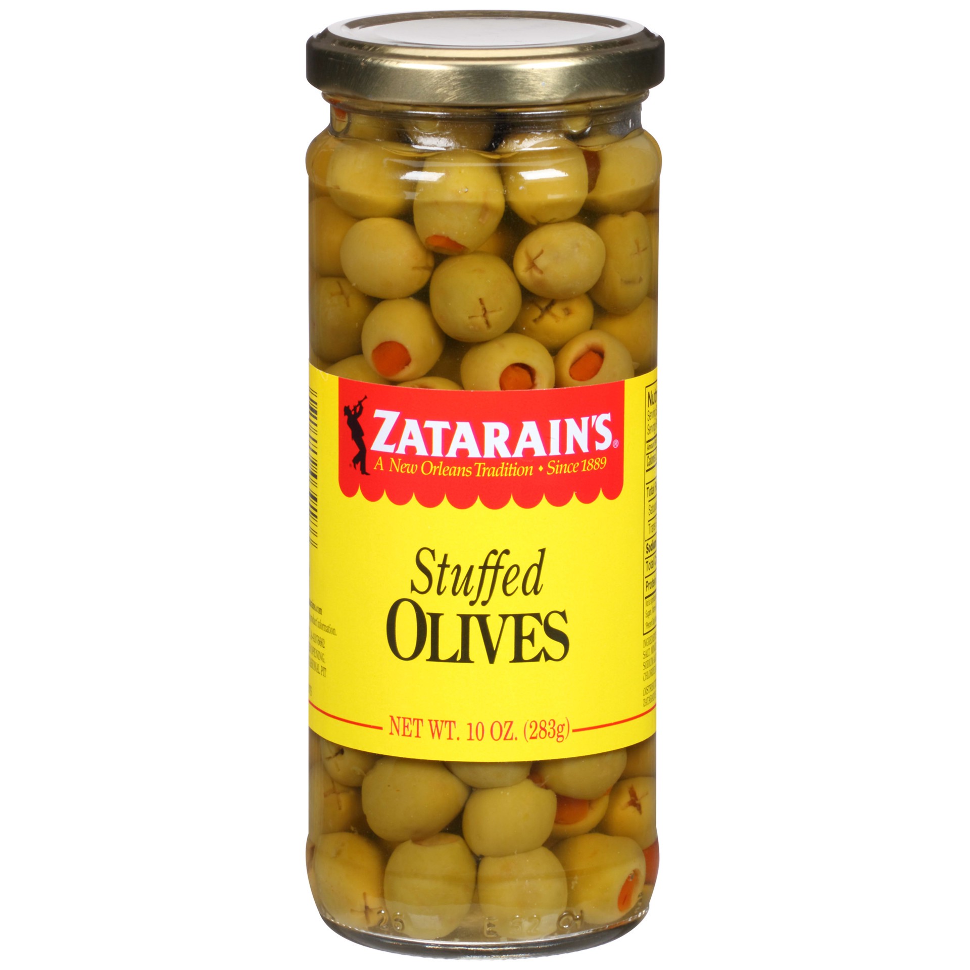 slide 1 of 7, Zatarain's Manzanilla Stuffed Olives, 10 oz, 10 oz