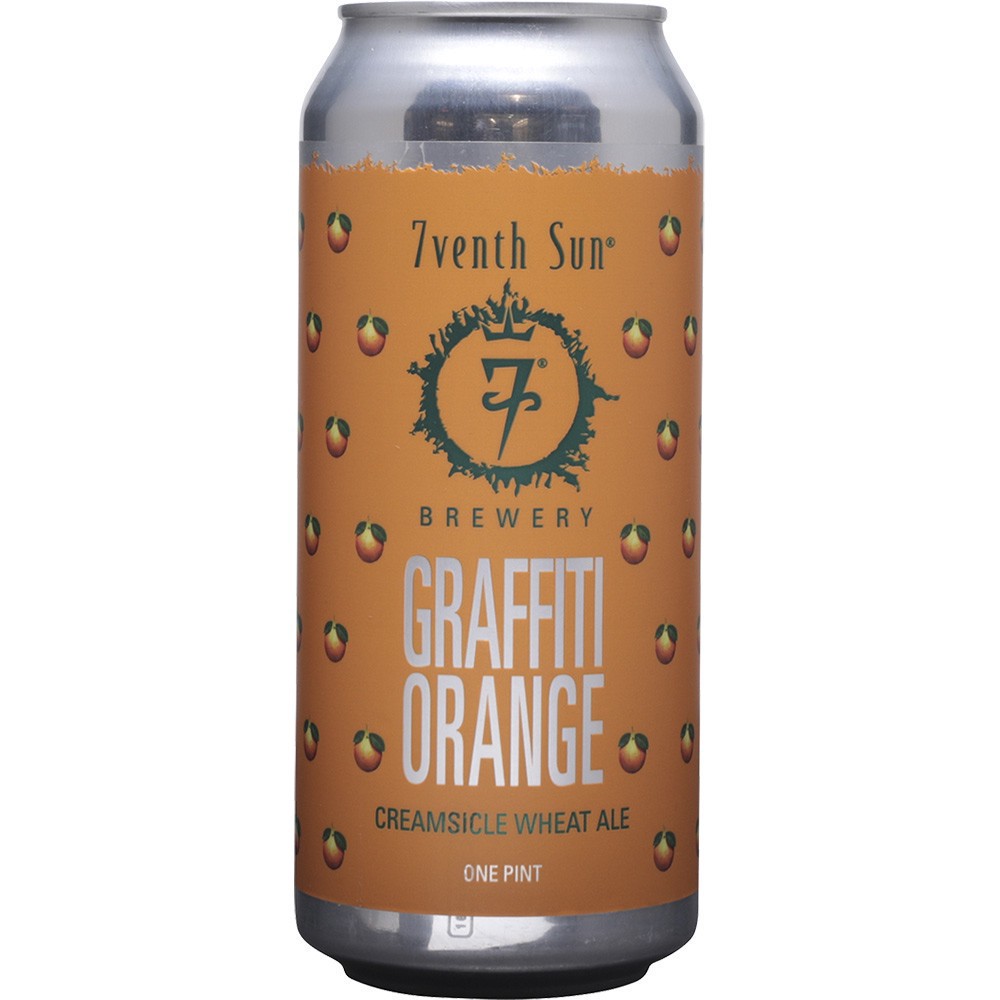 slide 1 of 1, 7venth Sun Graffiti Orange, 4 ct; 16 oz