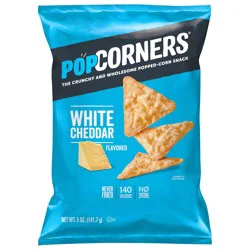 Popcorners The Crunchy And Wholesome Popped Corn Snack White Cheddar Flavored 5 Oz