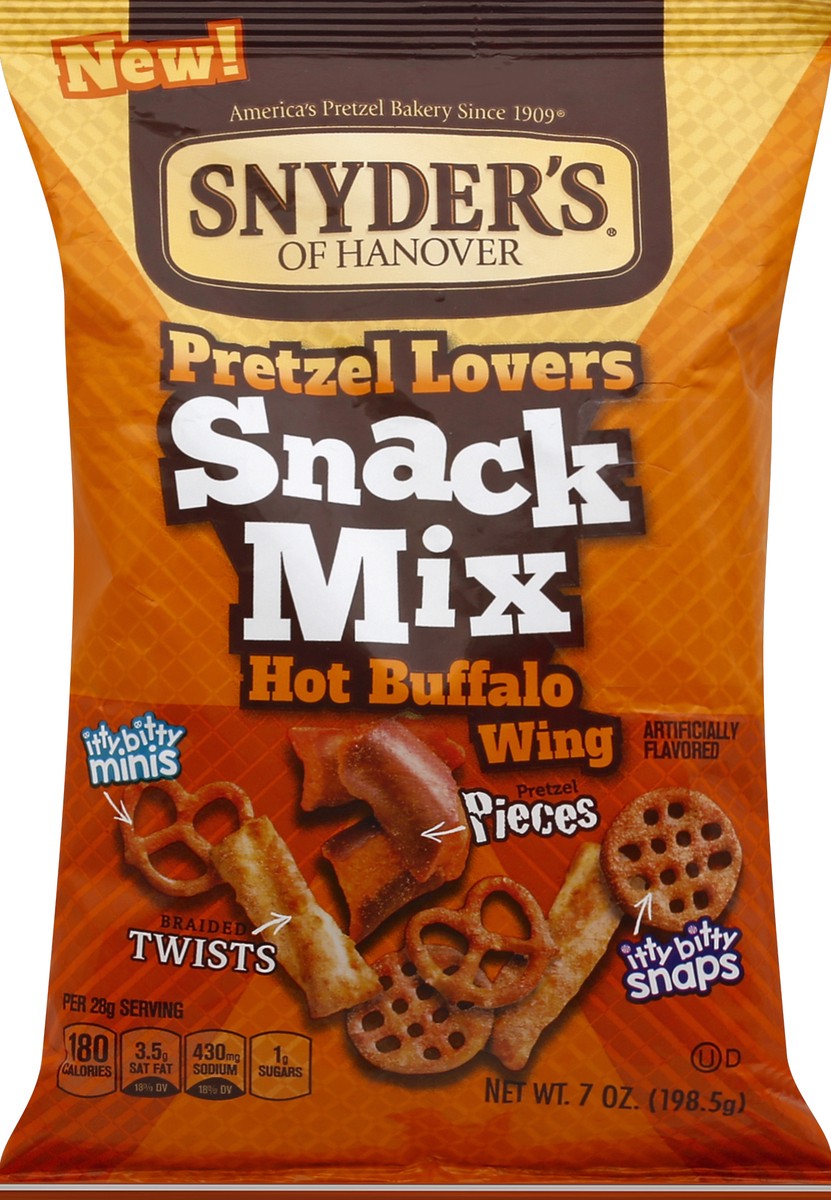 slide 5 of 5, Snyder's of Hanover Pretzel Lovers Hot Buffalo Wing Snack Mix, 7 oz