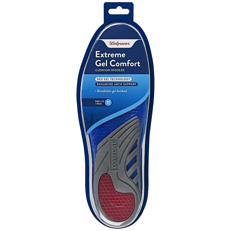 slide 1 of 1, Walgreens Men's Extreme Gel Insole 1 Pair, 7 ct