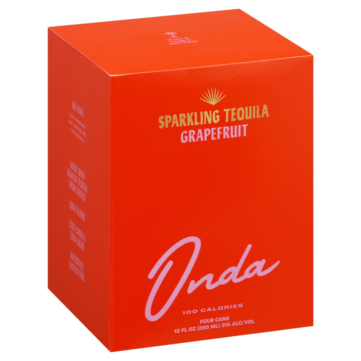 slide 4 of 9, Onda Grapefruit Tequila Hard Seltzer, 48 fl oz