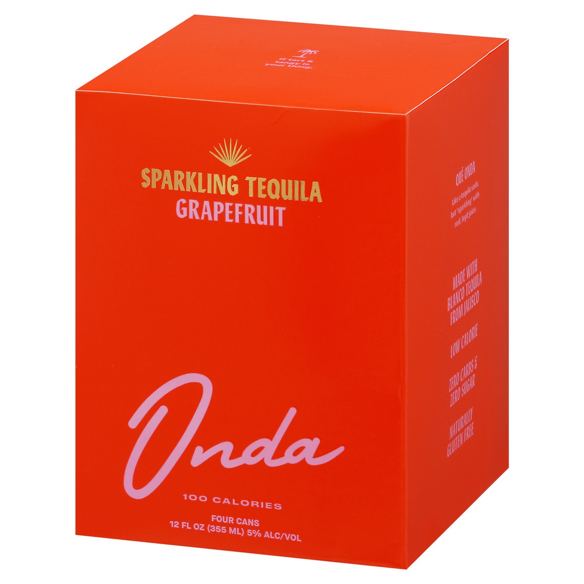 slide 8 of 9, Onda Grapefruit Tequila Hard Seltzer, 48 fl oz