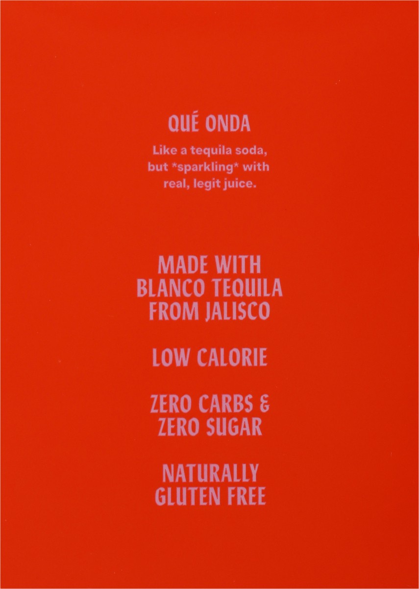 slide 9 of 9, Onda Grapefruit Tequila Hard Seltzer, 48 fl oz